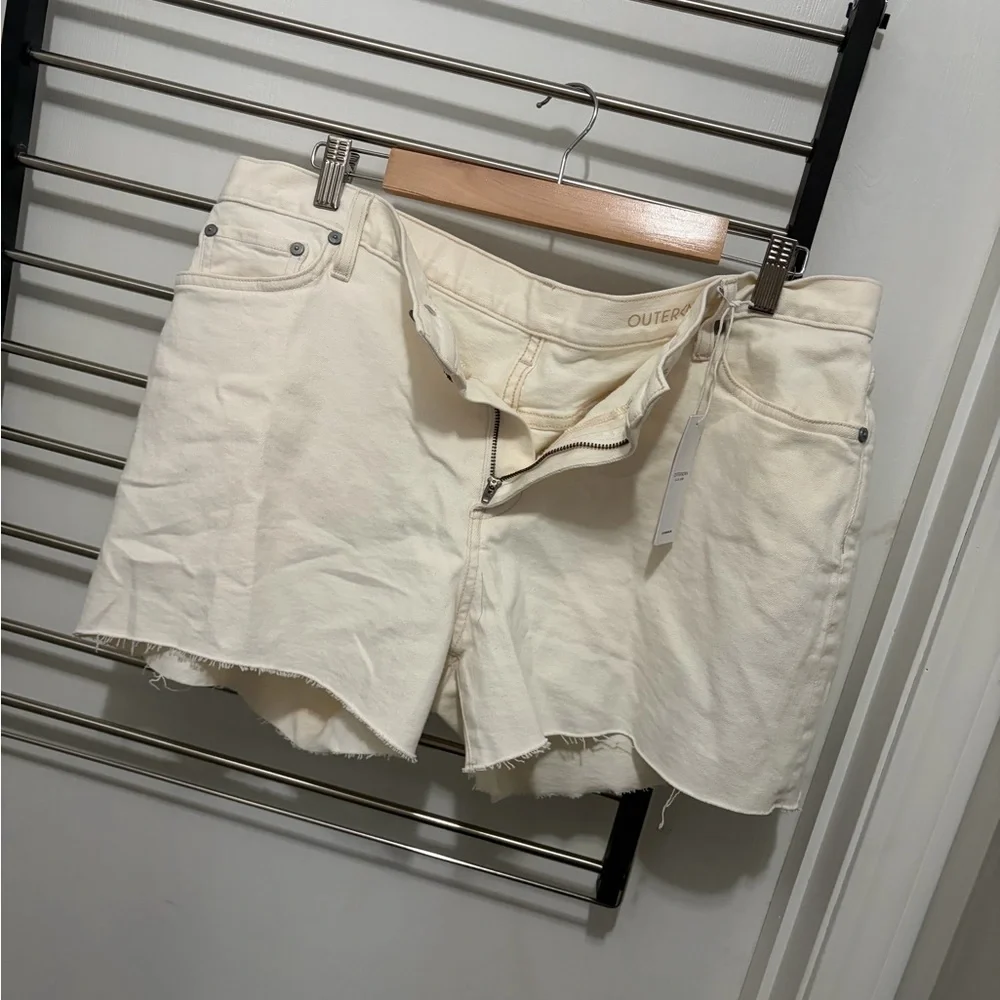 Outerknown white/cream Jean Shorts - Picture 6 of 6